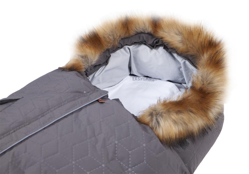 EasyGrow kørepose/sovepose - Exclusive - Grey Solid - Kørepose - MamaMilla