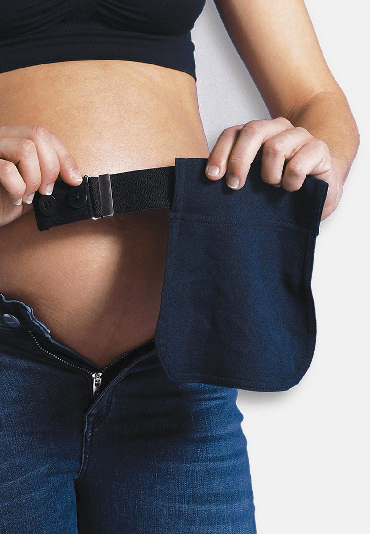Carriwell graviditets-udvider til bukser - Flexibelt - Graviditetstøj - MamaMilla