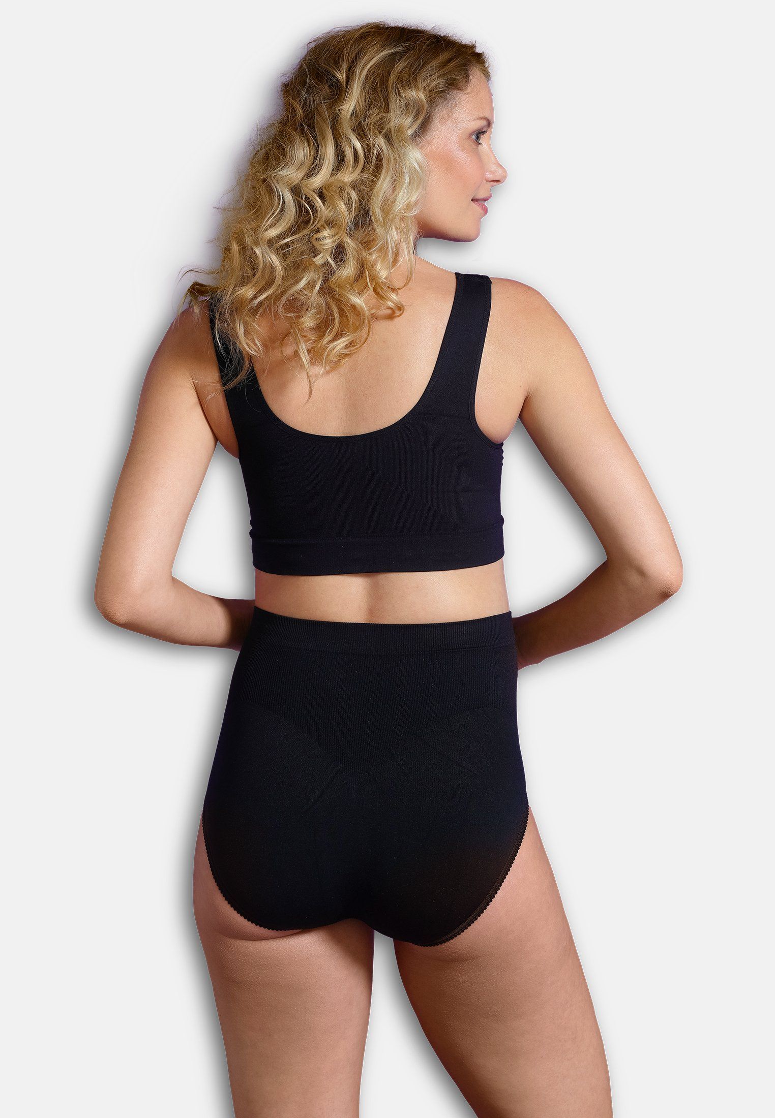 Carriwell trusser med støtte til gravide - Sort - Graviditetstøj - MamaMilla