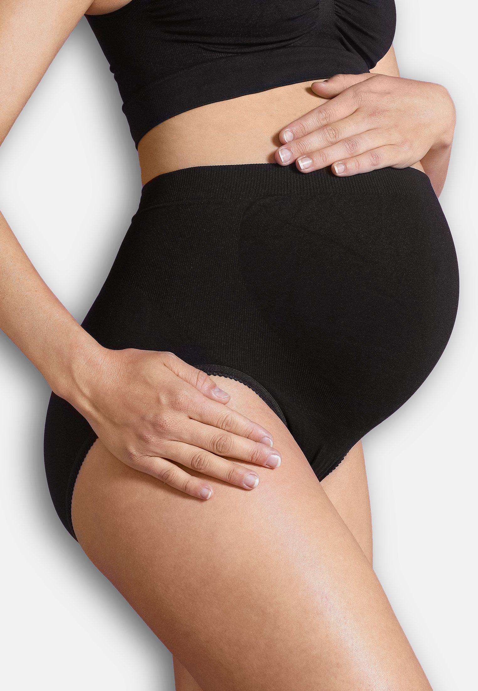 Carriwell trusser med støtte til gravide - Sort - Graviditetstøj - MamaMilla