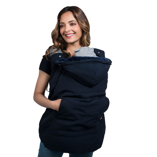 Wombat & Co. vinterbærecover til bæresele og vikle - Navy Blue/Blue - Bærcover - MamaMilla