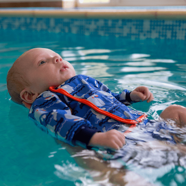 Aflede Bære Forskelsbehandling Let Foret baby svømmedragt med badeble (Baby Cosy Suit) - MamaMilla