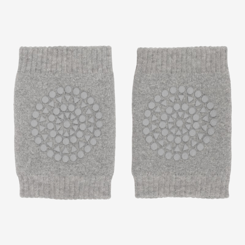 GoBabyGo knæbeskyttere med skridsikkert gummi - Grey melange - Knæbeskyttere - MamaMilla