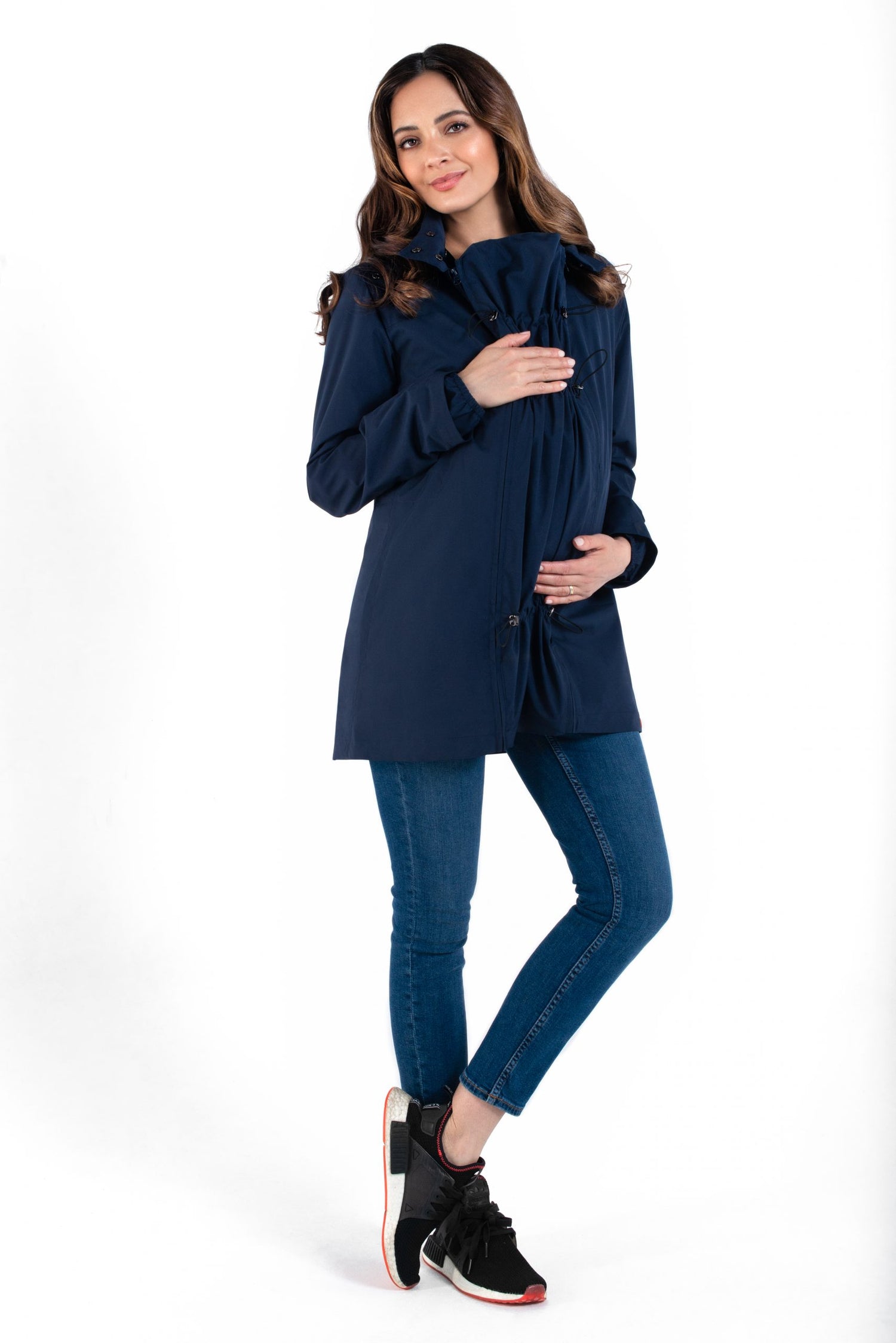 Wombat & Co. NUMBAT 4-i-1 overgangsjakke til gravide/bærejakke - Navy - Bærejakke - MamaMilla