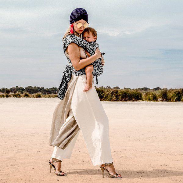 Fidella Fly Tai Bæresele - Leopard Silver - Baby - bæresele - MamaMilla