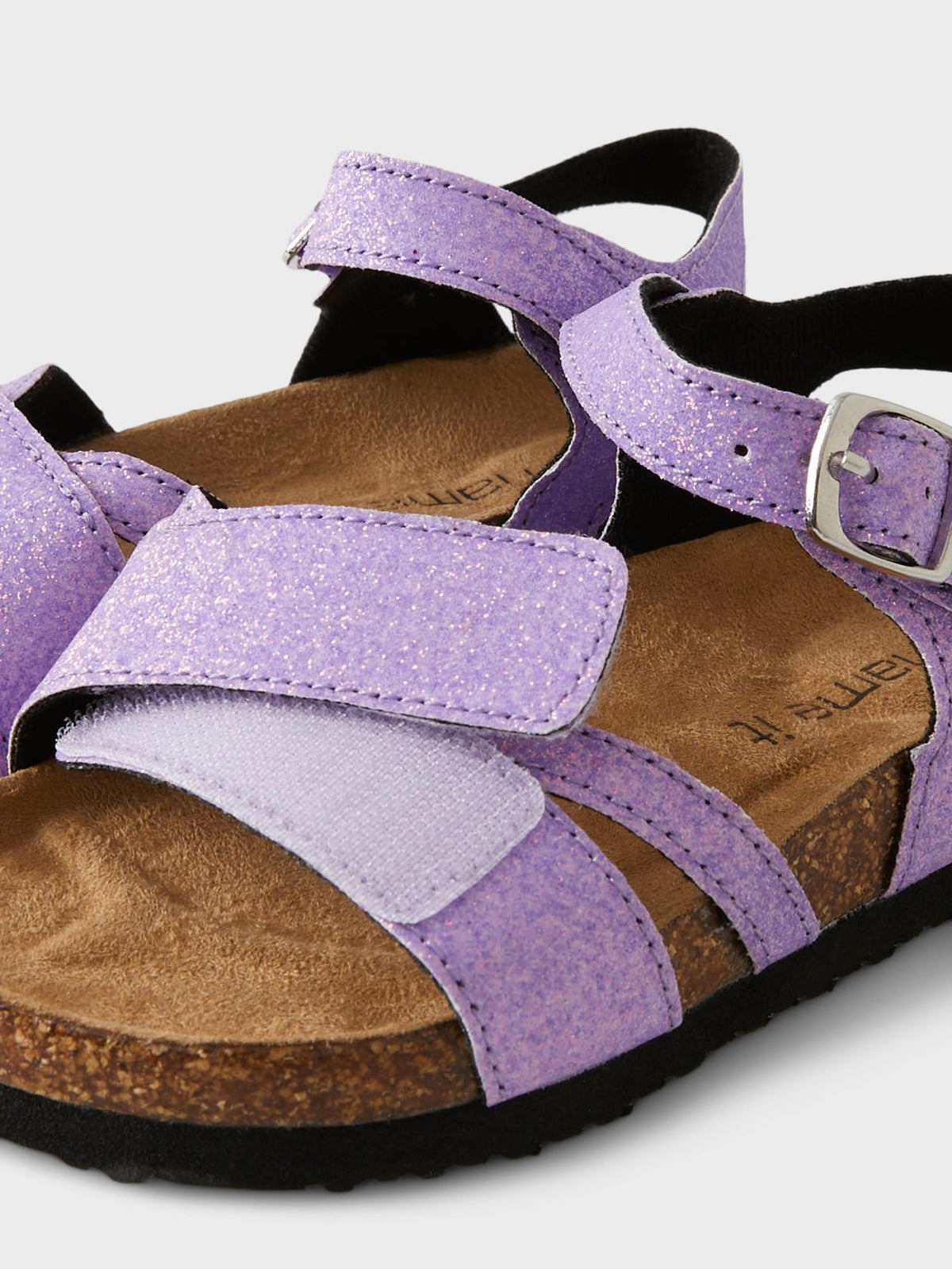 Name it sandal med glimmer - Sand verbena - sandal - MamaMilla