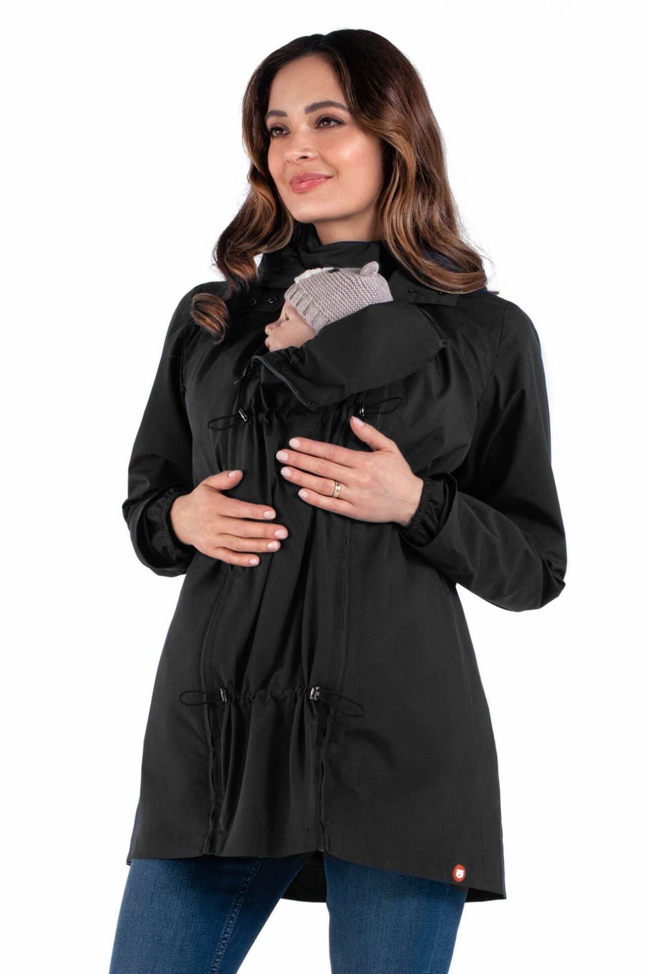 Wombat & Co. NUMBAT 4-i-1 overgangsjakke til gravide/bærejakke - Sort - Bærejakke - MamaMilla