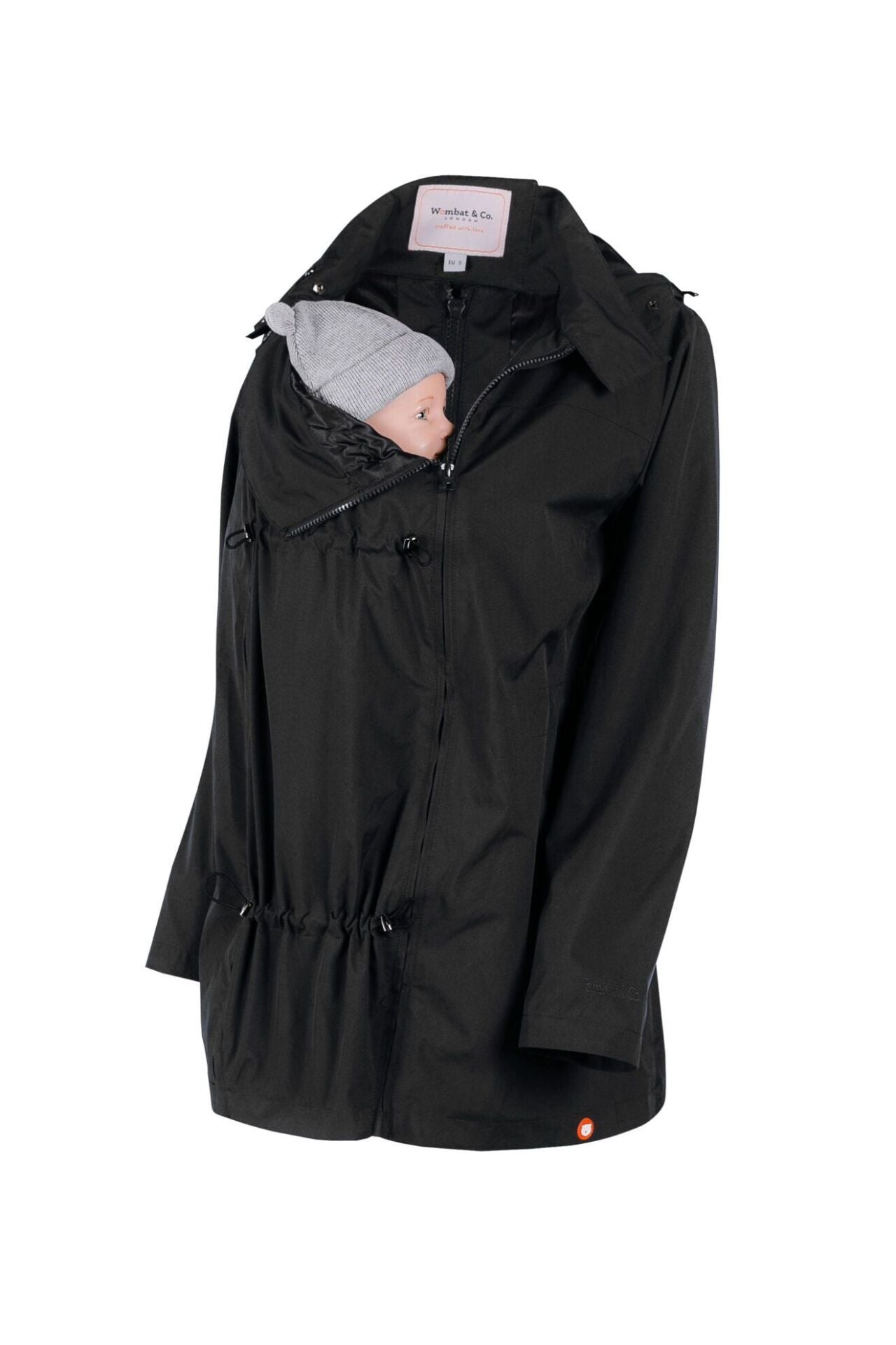 Wombat & Co. NUMBAT 4-i-1 overgangsjakke til gravide/bærejakke - Sort - Bærejakke - MamaMilla