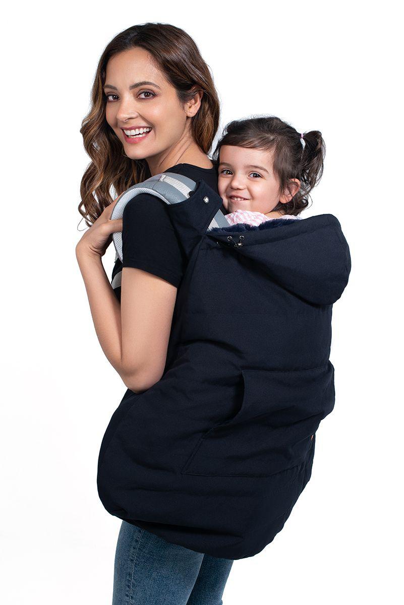 Wombat & Co. vinterbærecover til bæresele og vikle - Navy Blue/Blue - Bærcover - MamaMilla