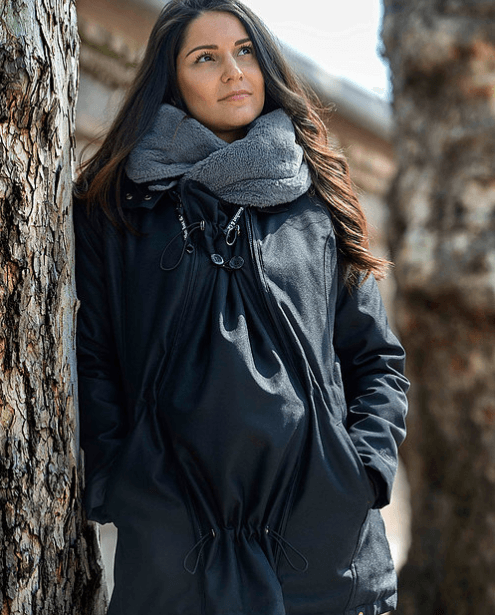 Wombat & Co. WALLABY 4-i-1 vinterjakke til gravide/bærejakke - Sort - Bærejakke - MamaMilla