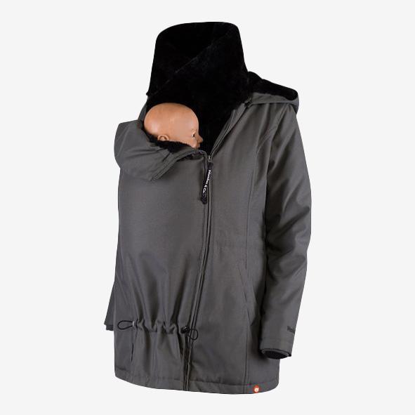 Wombat & Co. WALLABY 4-i-1 vinterjakke til gravide/bærejakke - Grå - Bærejakke - MamaMilla