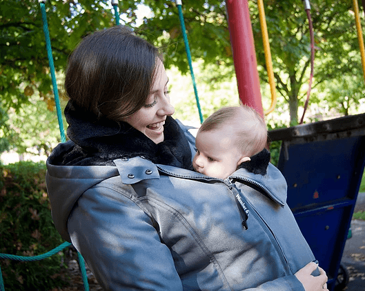 Wombat & Co. WALLABY 4-i-1 vinterjakke til gravide/bærejakke - Grå - Bærejakke - MamaMilla