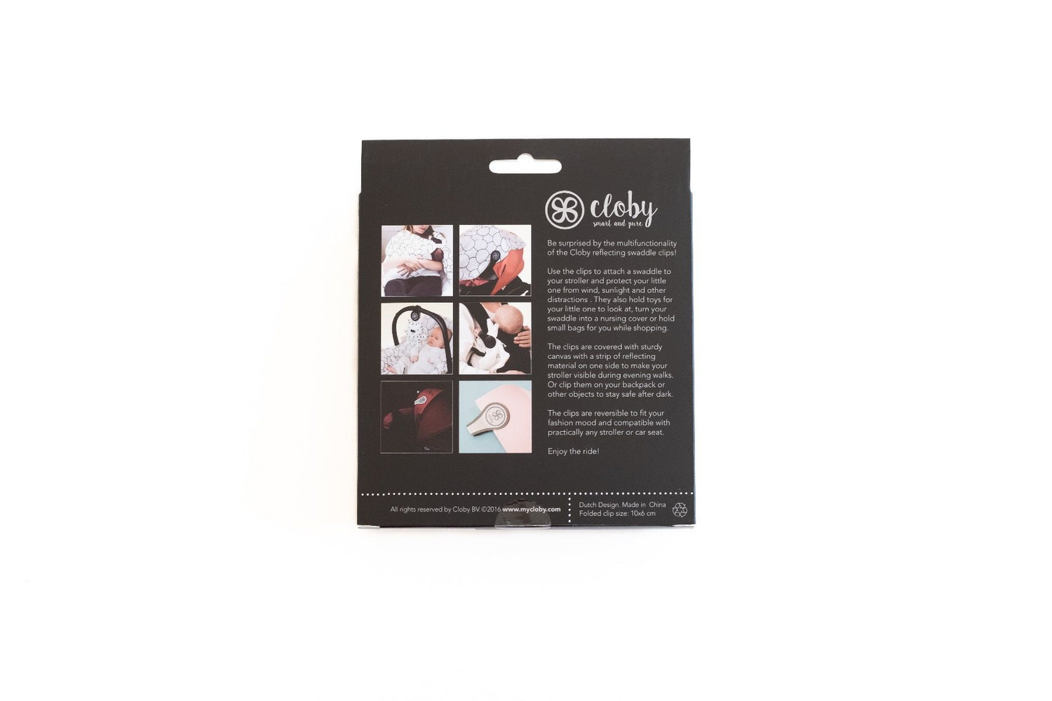 Cloby clips - Sort - Tilbehør til barnevogn - MamaMilla