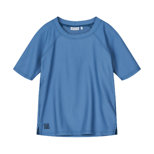 Liewood UV-trøje - Noah Shortsleeve Swim - Riverside - Badetøj - MamaMilla