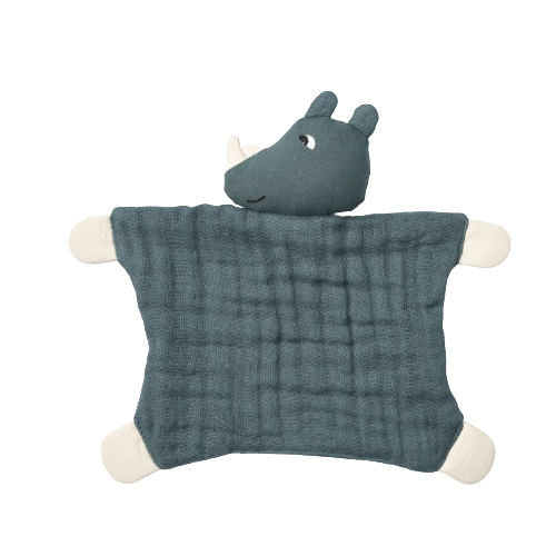 Liewood nusseklud - Amaya cuddle teddy - Rhino / Whale blue - Nusseklud - MamaMilla