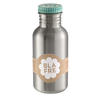 BLAFRE drikkedunk i rustfrit stål - 500 ml - Blågrøn - Drikkedunk i stål - MamaMilla