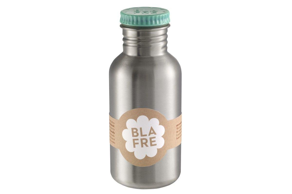 BLAFRE drikkedunk i rustfrit stål - 500 ml - Blågrøn - Drikkedunk i stål - MamaMilla