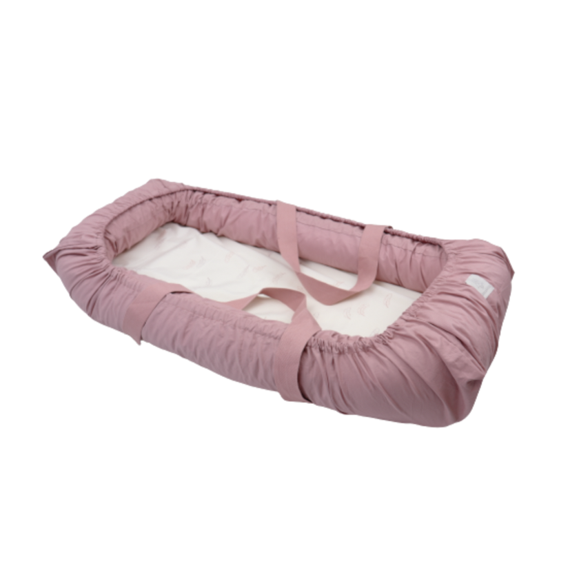 MamaMilla babynest med Fossflakes fyld - Dusty dark rose - Babynest - MamaMilla