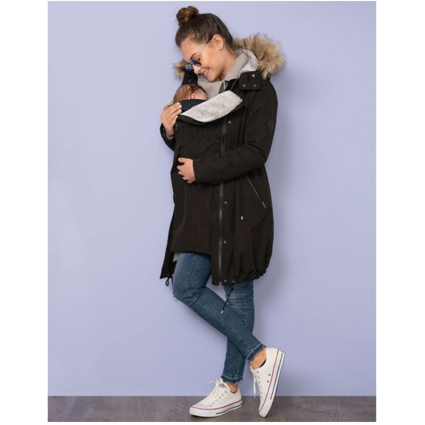 Seraphine Vente- og bærejakke 3-i-1- Valetta - Black - Bærejakke - MamaMilla