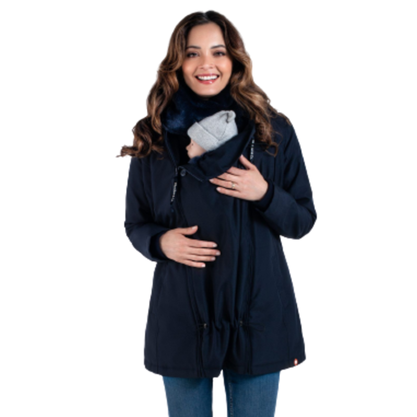 Wombat & Co. WALLABY 4-i-1 vinterjakke til gravide/bærejakke - Navy - Bærejakke - MamaMilla