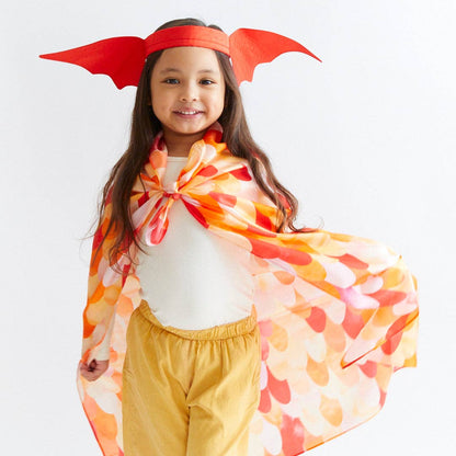 Sarahs Silk Red Dinosaur Ears Headband - - MamaMilla