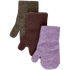 Mikk-line magiske strikluffer med glimmer - 3 pack - Dark Mink/Slate Black/Chalk Violet - Vanter - MamaMilla