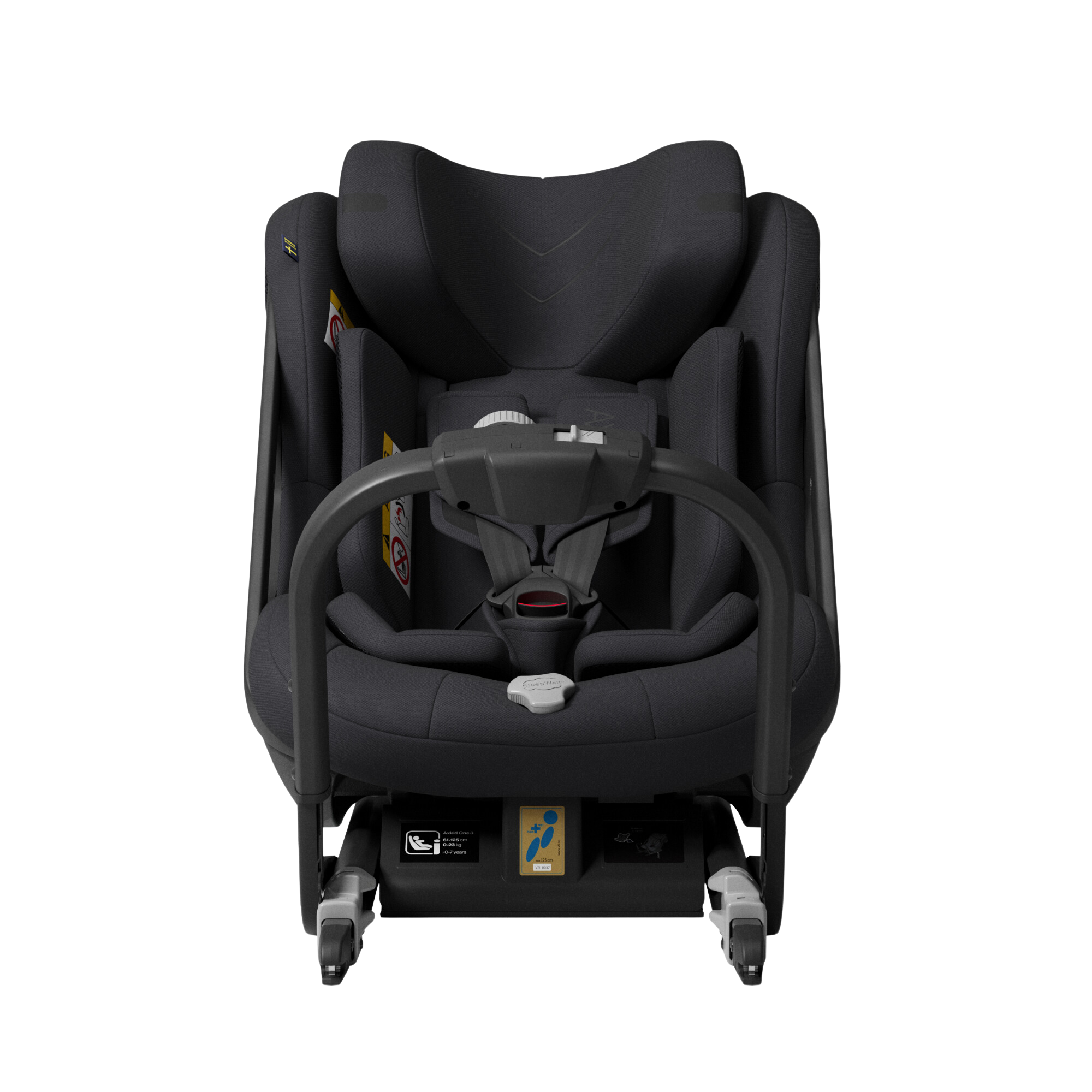 Axkid ONE 3 - Coastal Storm Black - iSize 61-125 cm - 61-125 cm (3 mdr. til 7 år) - MamaMilla