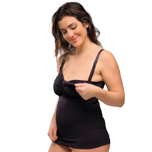 Carriwell Ammetop med shapewear - Sort - Ammetøj - MamaMilla