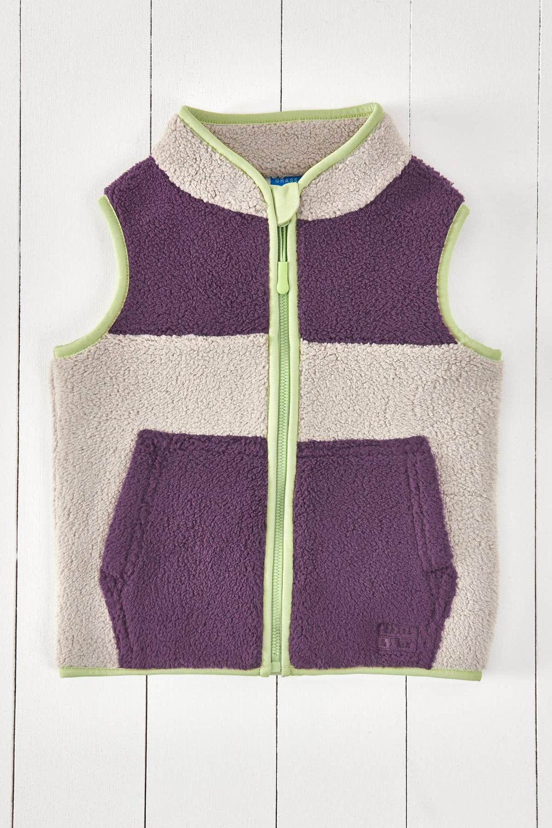 Grass &amp; Air borgvest Amethyst og Geo grå