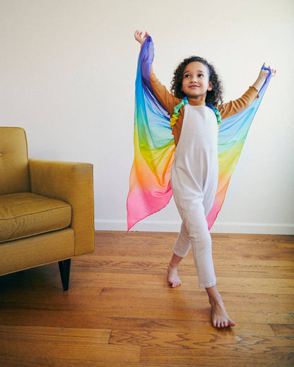 Sarahs Silk Silk Rainbow Wings - for Fairy Dress-Up Play - - MamaMilla