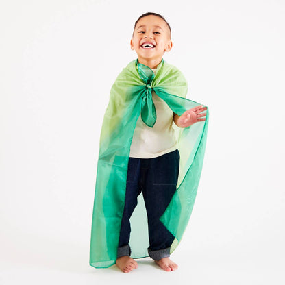 Sarahs Silk Earth Playsilks - Open-Ended 100% Silk, Natural Waldorf Toys: Ocean - - MamaMilla