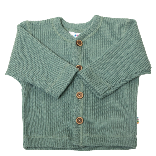 Joha cardigan i tyk rib - Uld - Mint - cardigan - MamaMilla