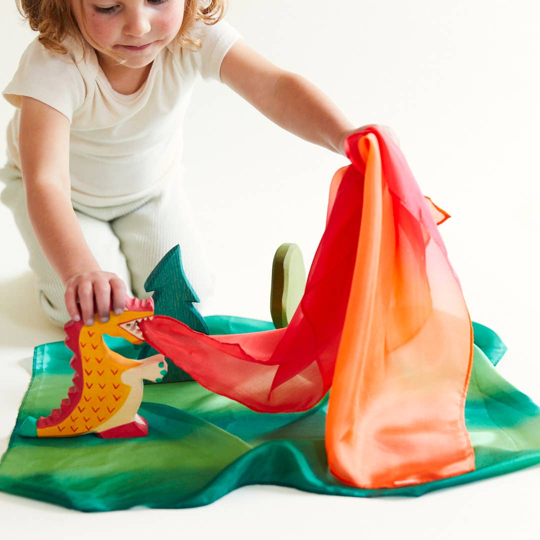 Sarahs Silk Mini Enchanted Playsilks - 100% Silk Natural, Waldorf Toys: Starry Night - - MamaMilla