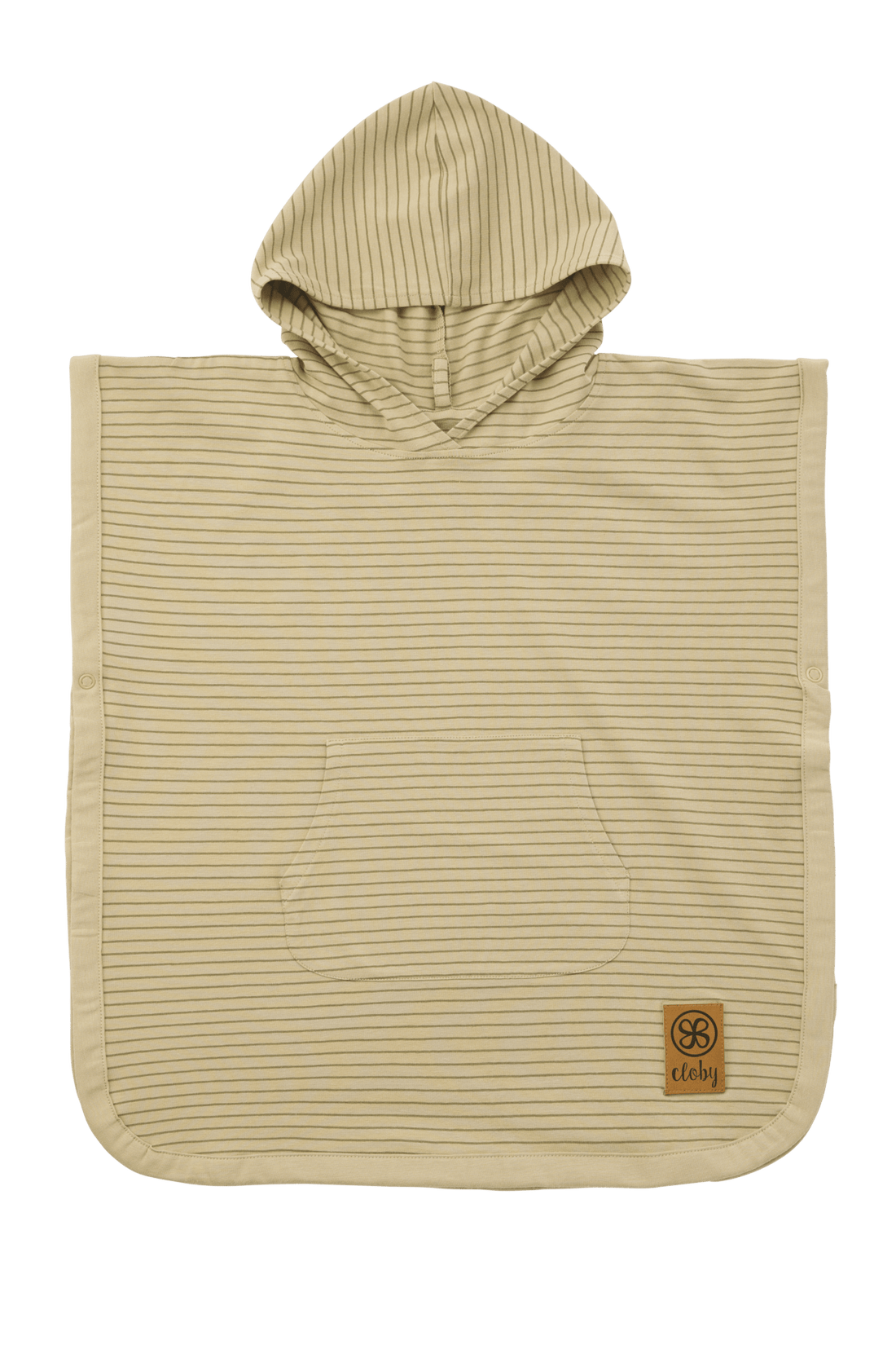 UV Poncho - Sandy Beach/Olive Green 1-3 år - - MamaMilla