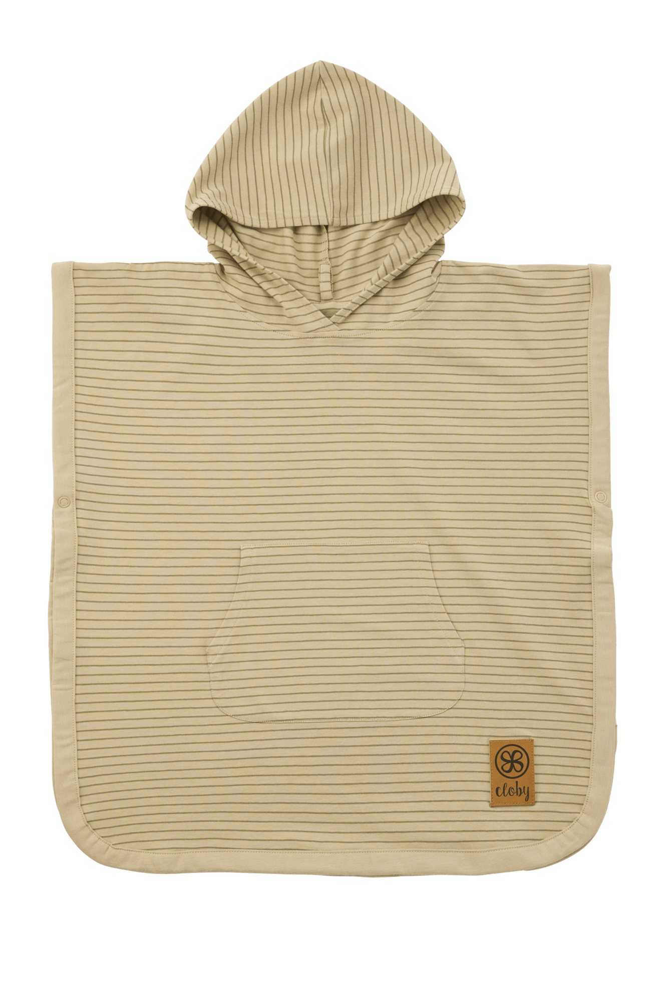 UV Poncho - Sandy Beach/Olive Green 1-3 år - - MamaMilla