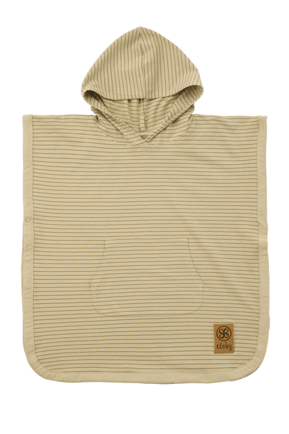 UV Poncho - Sandy Beach/Olive Green 1-3 år - - MamaMilla