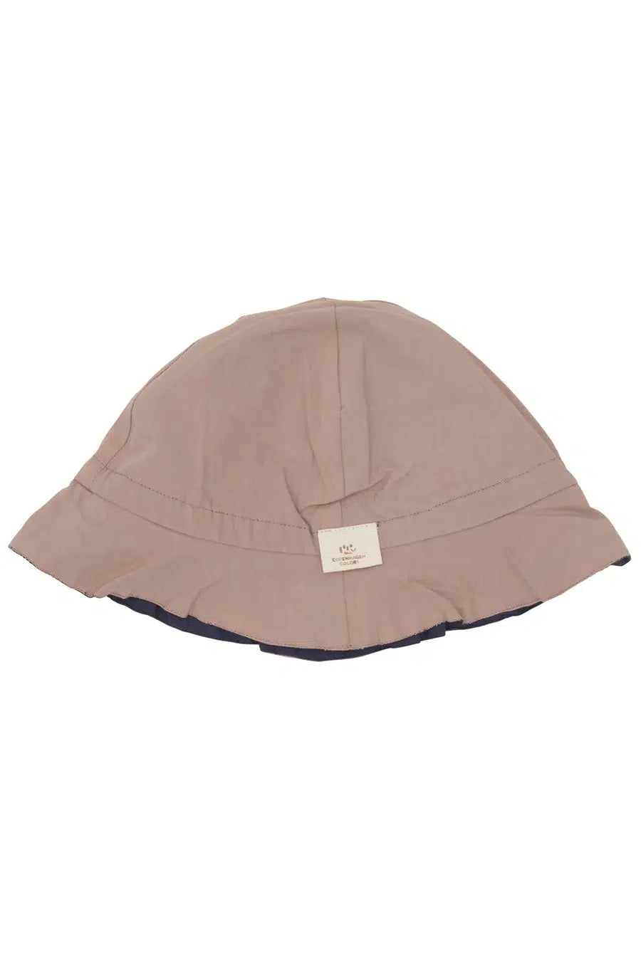 Copenhagen Colors - Økologisk Vendbar Sommer Hat - Navy Beige - Solhat - MamaMilla