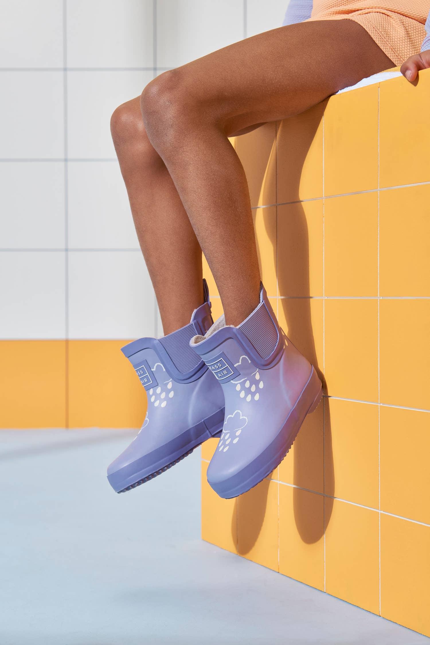 Grass &amp; Air lavendel korte støvler udendørs