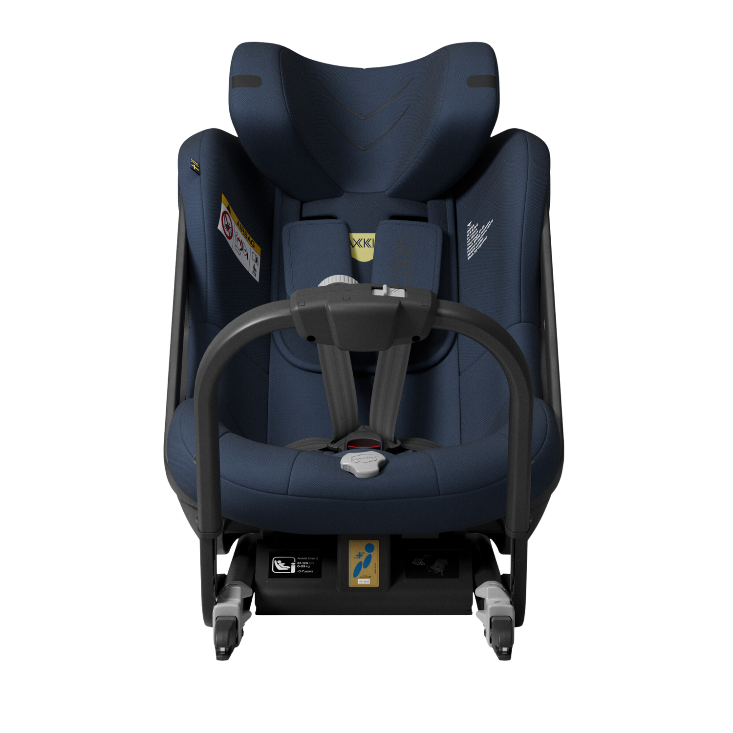 Axkid ONE+ 3 - Glacier Lake Blue - iSize 40-125 cm - 40-125 cm (Nyfødt til 7 år) - MamaMilla