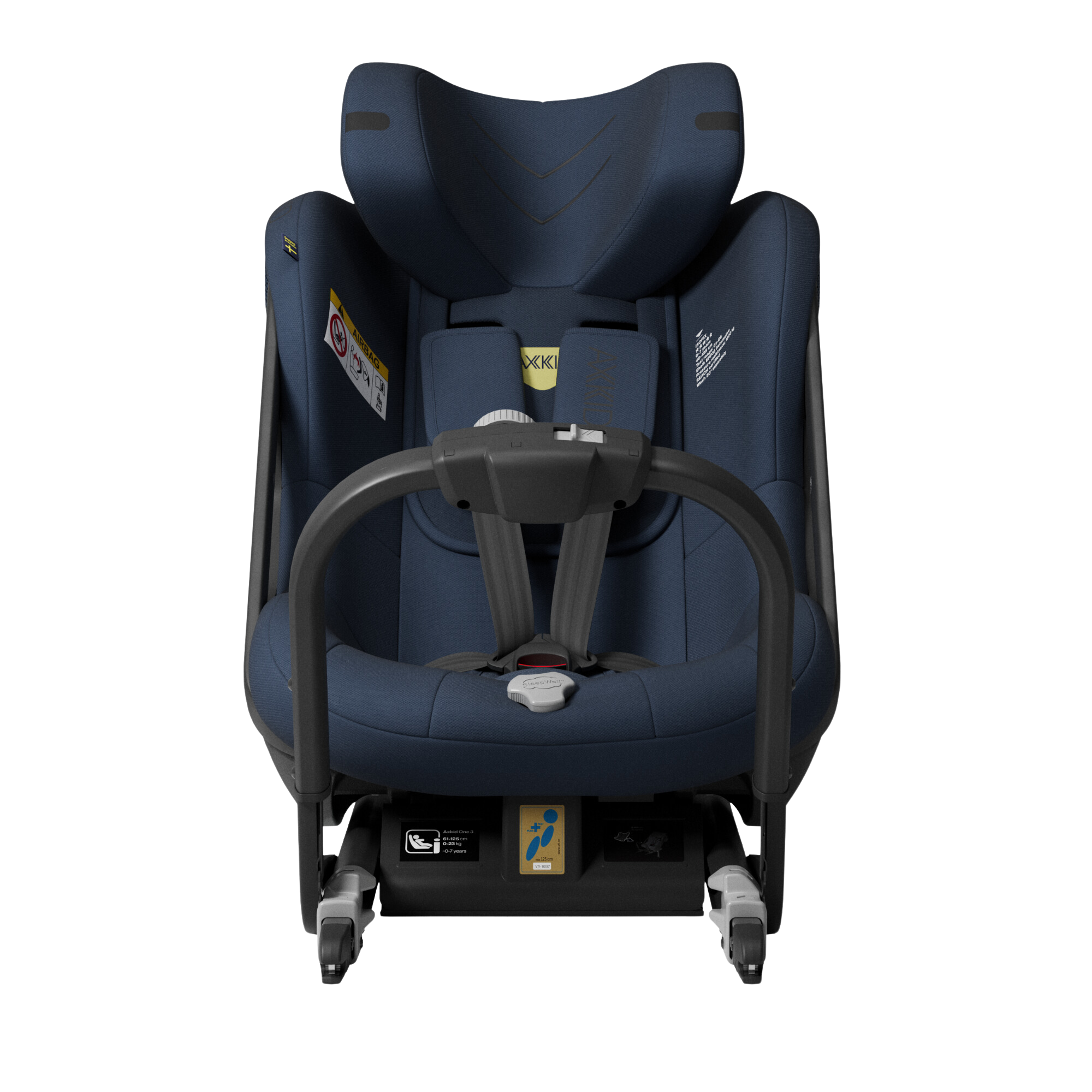 Axkid ONE+ 3 - Glacier Lake Blue - iSize 40-125 cm - 40-125 cm (Nyfødt til 7 år) - MamaMilla