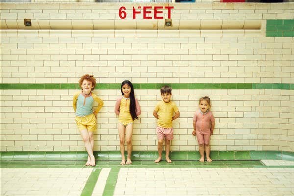 Grass &amp; Air ochre shortie badedragt udendørs