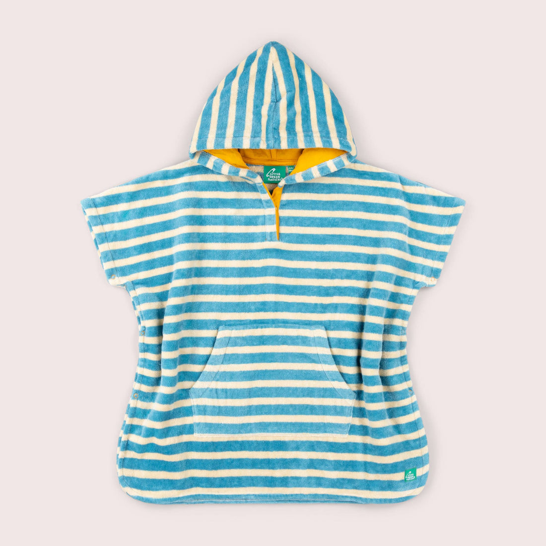 Little Green Radicals Badeponcho Strandponcho Børn Hætte Blåstribet