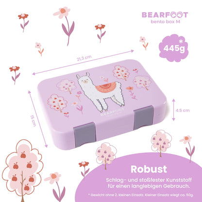 BEARFOOT Bento Madkasse Med 4/6 Rum (justerbar) - Lama - Madkasse - MamaMilla