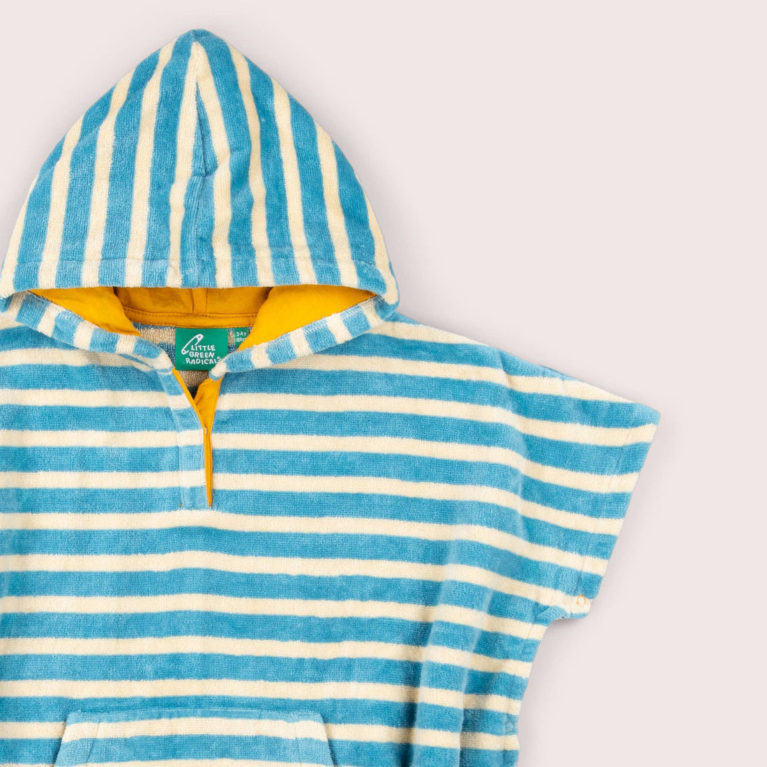 Little Green Radicals Badeponcho Strandponcho Børn Hætte Blåstribet