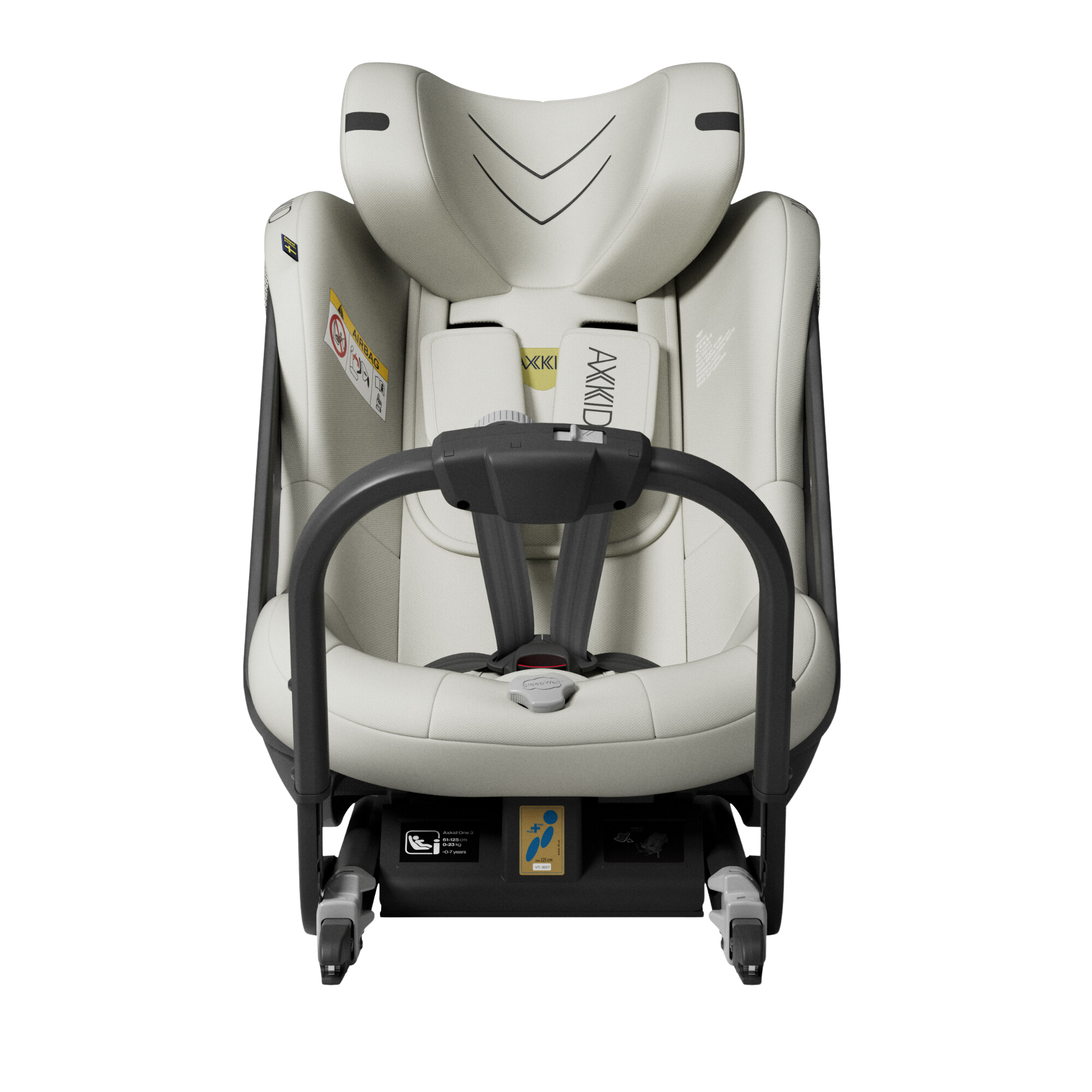 Axkid ONE 3 - Beachgrass Beige - iSize 61-125 cm - 61-125 cm (3 mdr. til 7 år) - MamaMilla