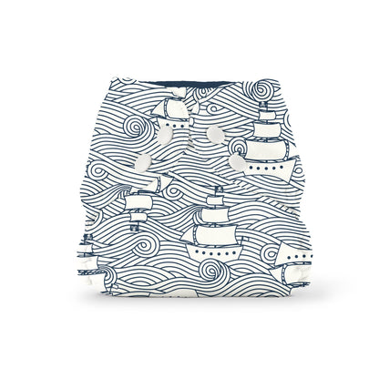 Outer (+ Swim Diaper): Winter Water Factory High Seas / Size 2 (18-35 lbs) - - MamaMilla