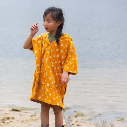 Little Green Radicals Strandponcho Med Hætte – Bier Print