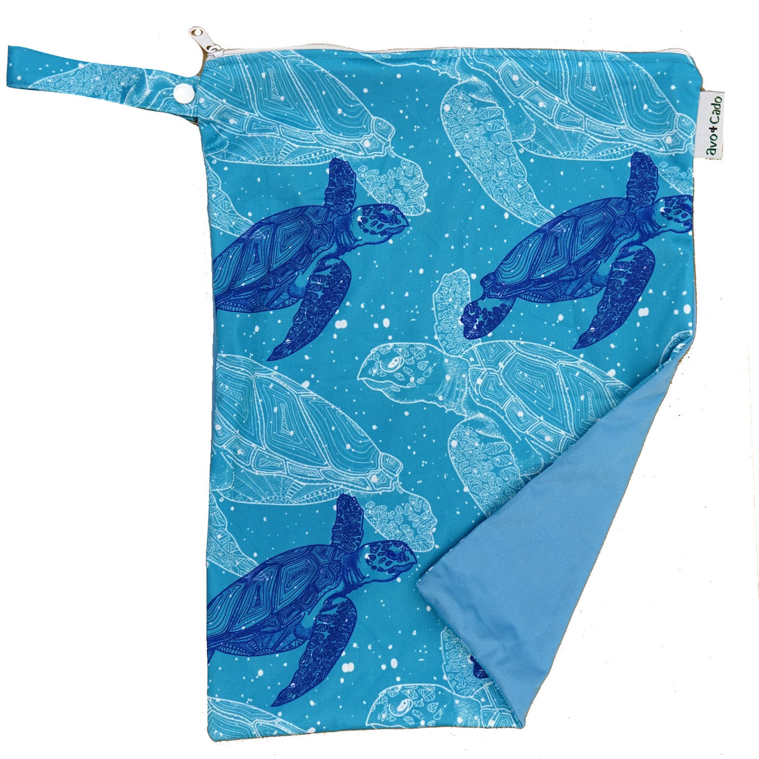 avo+cado Wetbag Medium med Et Rum - Turtles - Wetbag medium - MamaMilla