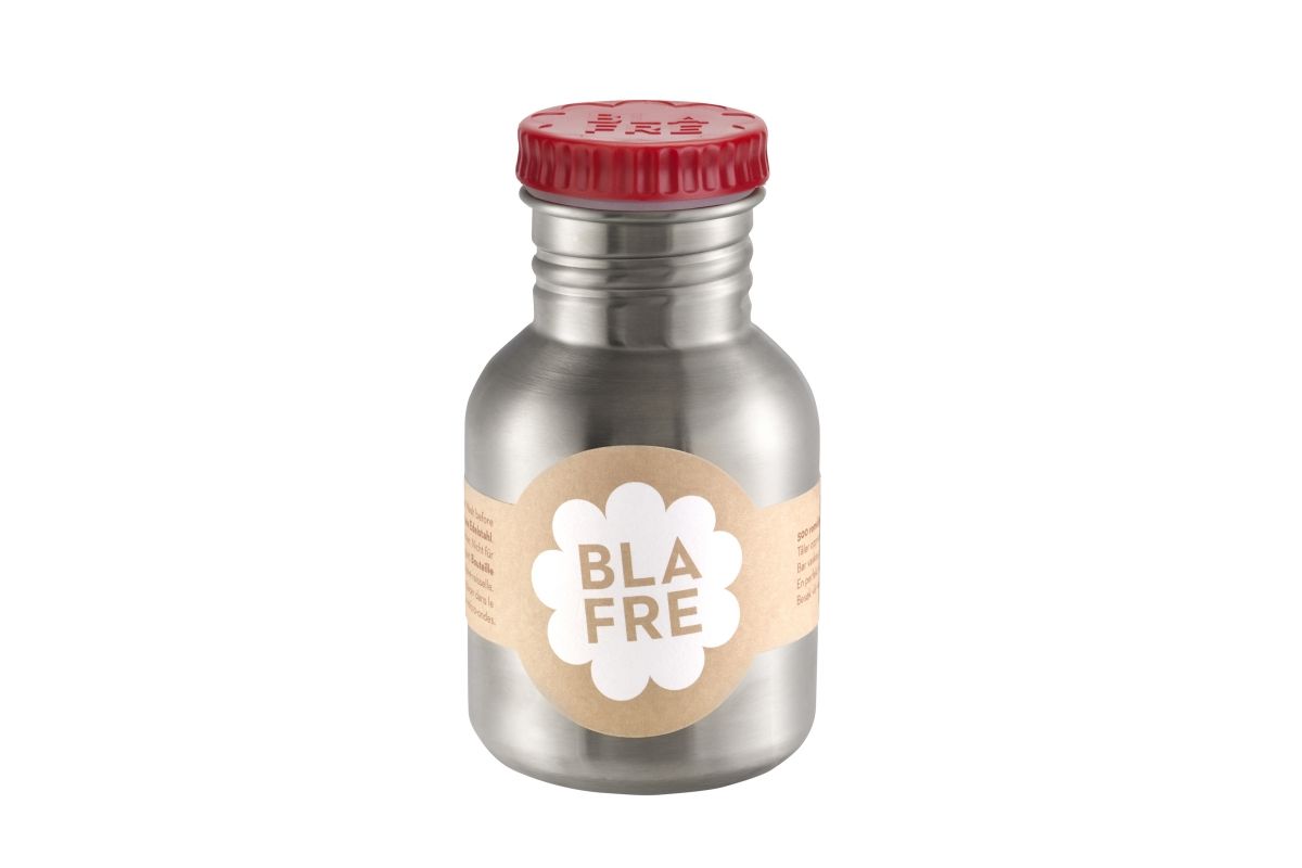 BLAFRE drikkedunk i rustfrit stål - 300 ml - Rød - Drikkedunk i stål - MamaMilla