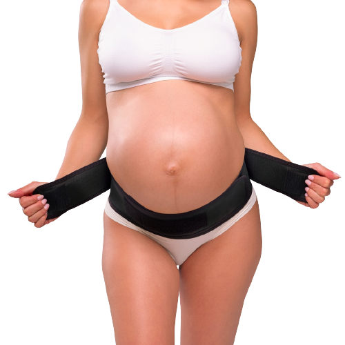 Carriwell støttebælte til gravid - Justerbar belly binder - Sort - Graviditetstøj - MamaMilla